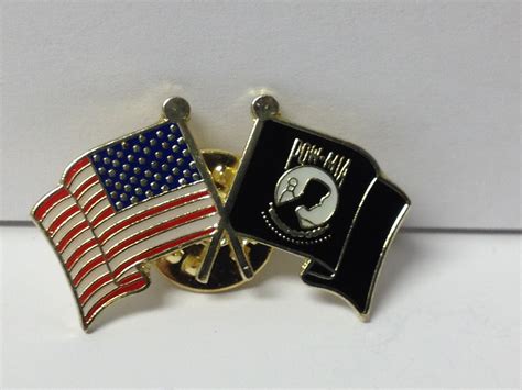 US P O W Flag Lapel Hat Pin New Gettysburg Souvenirs Gifts