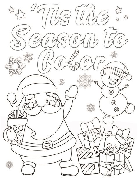 20 Free Printable Christmas Coloring Pages For Adults And Kids Theres