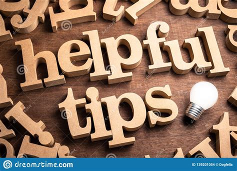 Helpful Tips Idea stock photo. Image of bulb, english - 139201054