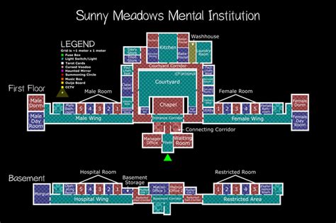 Phasmophobia Sunny Meadows Mental Institution Map Gamepretty