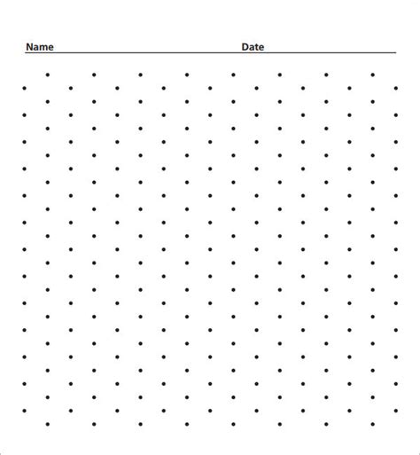 Dot Paper With Four Dots Per Inch On A4 Sized Paper Free Big A4 Size