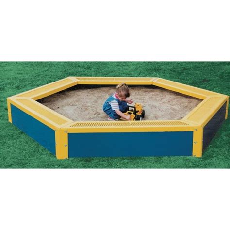 Children's Sandbox Hexagon 6 seat 120 x 102 In. - Picnic Furniture