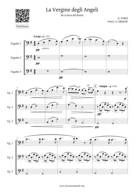 La Vergine Degli Angeli G Verdi Sheet Music PDF Download