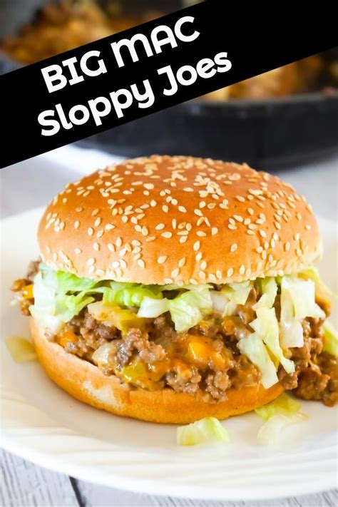 Big mac sloppy joes are a delicious one pan meal with a mcdonald's big mac secret sauce copycat made in 30 minutes. Big Mac Sloppy Joes are delicious ground beef sandwiches ...