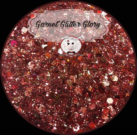 01 Garnet Glitter Glory Etsy