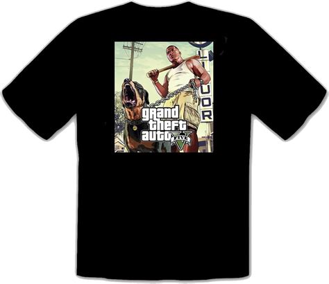 Gta V Gta 5 Grand Theft Auto 5 Rockstar Jogos Games Schwarz T Shirt