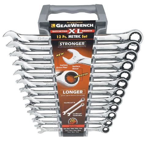 Gearwrench 12pc Metric Xl Ratcheting Wrench Set Gw 85098 Henchman