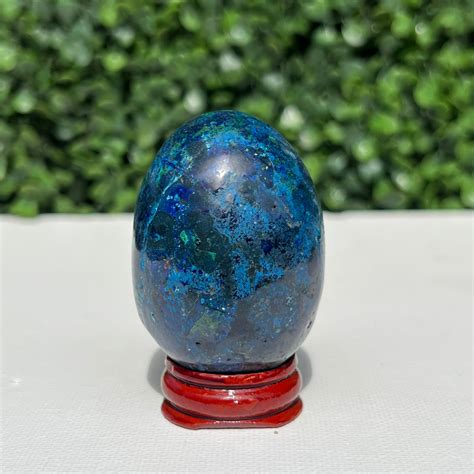 Azurite Malachite Egg The Crystal Society Pty Ltd