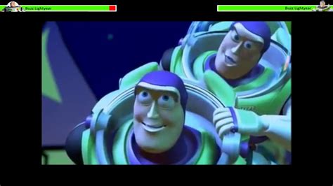 Buzz Lightyear Vs Buzz Lightyear With Healthbars Youtube