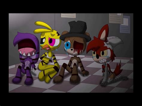 Withered Bonnie Freddy Foxy And Chica Poor Bonnie😪 Fnaf Funny