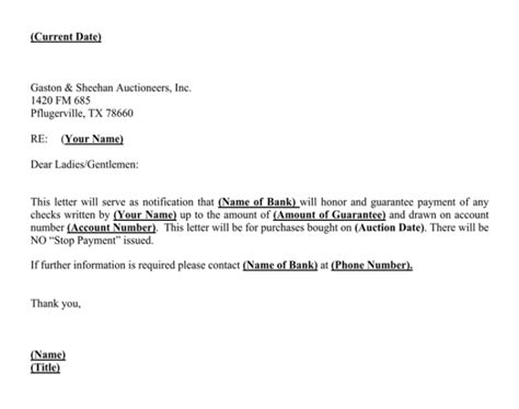 After our client had been successfuly employed for 8 years, his company was taken over by a large corporation. Letter of Guarantee (10+ Samples, Templates) and Writing Tips