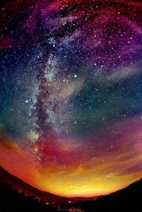 Multicolor Milky Way Pictures Strange Sounds