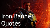 Destiny 2 - Iron Banner Lord Saladin Quotes - YouTube