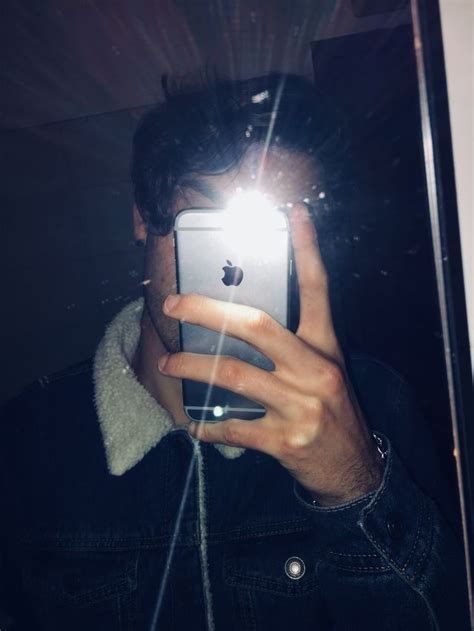 35 Latest Aesthetic Boy Instagram Boy Mirror Pic With Flash Rings Art
