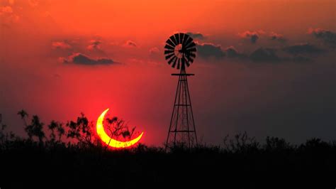 Landscape Sun Texas Eclipse Wallpapers Hd Desktop And