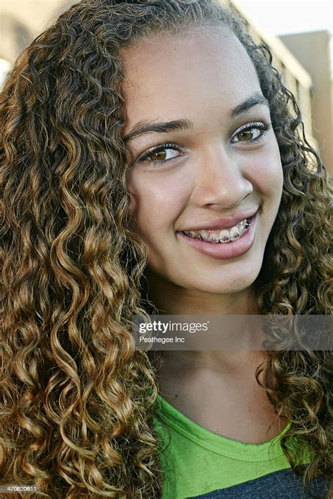 Mixed Race Girl Smiling Photo Getty Images