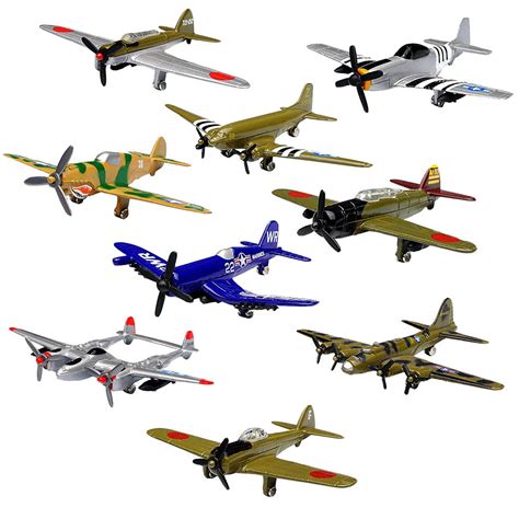 Inair Diecast Wwii Planes 9 Piece Assortment