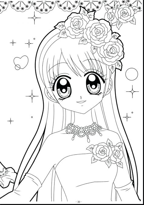 Girl Anime Coloring Pages At Free Printable