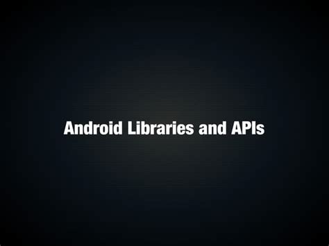 Creating Your Own Android Library And Documenting It With Javadocs Ppt