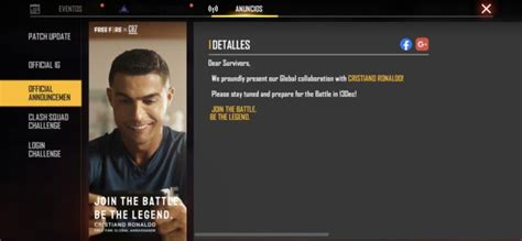 Ronaldo is more involved with free fire than first appears, as he will also serve as a global brand ambassador. Cristiano Ronaldo llega a Free Fire