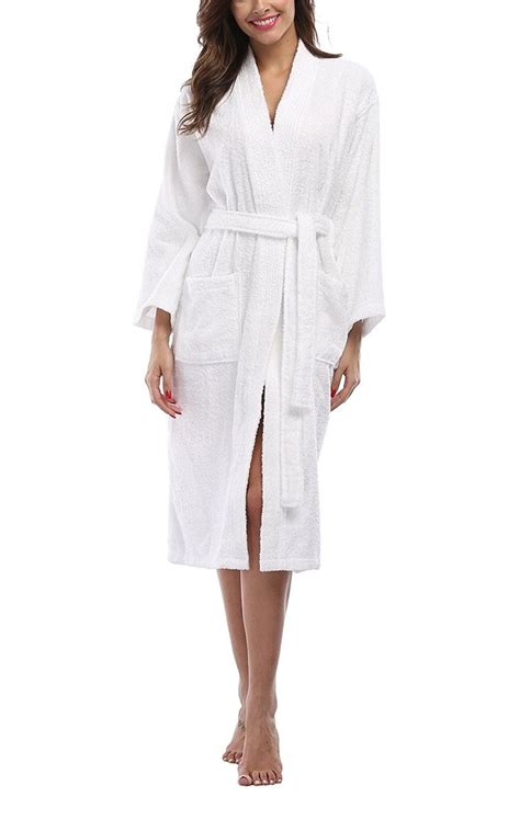 Womens Terry Cloth Robes Lightweight 100 Terry Cotton Spa Bathrobe