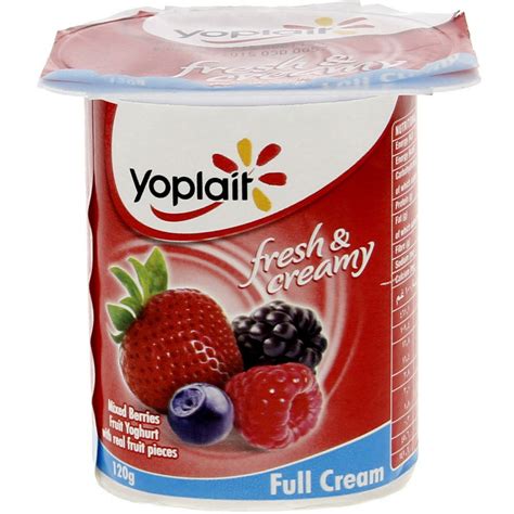 Yoplait Mixed Berries Fruit Yoghurt Full Cream 120g Flavoured Yoghurt