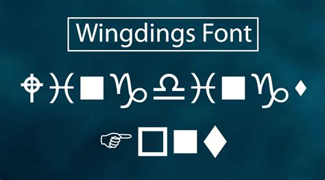 Wingdings Font Free Fonts Vault
