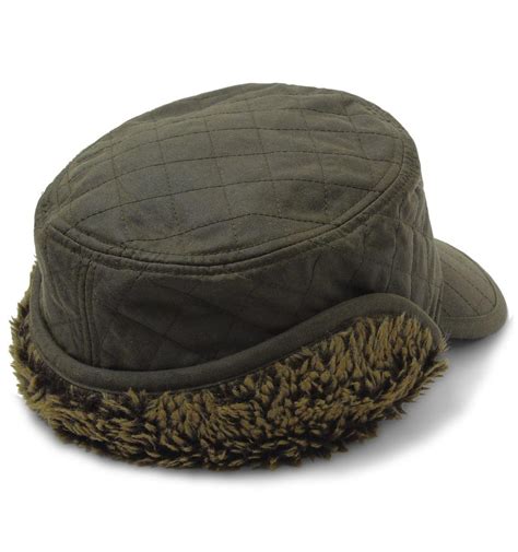 Barbour Stanhope Olive Green Trapper Wax Hat For Men Lyst