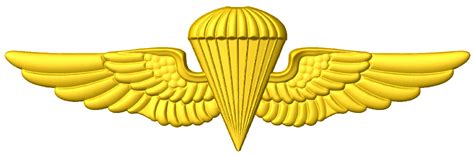 Naval Parachutist Badge Cnc Military Emblems