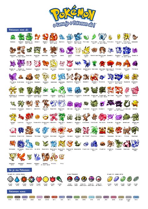 Activity Translate The Names Of The Original 151 Pokemon Rconlangs
