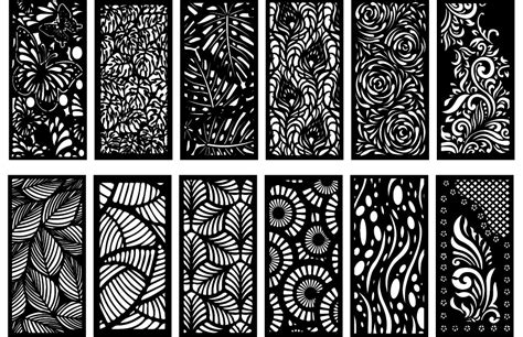 Laser Cut Decorative Panel Screen Free Dxf File For Free Download
