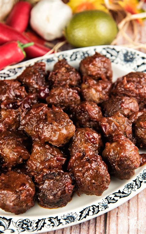 Spicy Cranberry Meatballs Paleo Leap