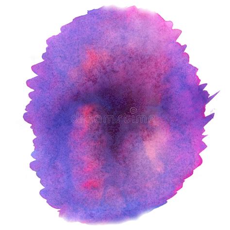 Splash Watercolor Purple Pink Watercolor Abstract Drop Isolated Blot