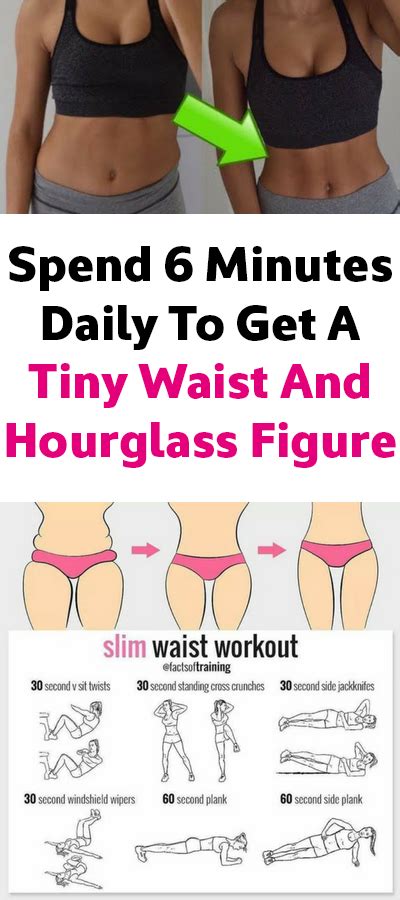 Spend 6 Minutes Daily To Get A Tiny Waist And Hourglass Figure Tiny Waist Workout Slim Waist