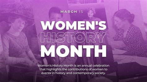 Womens History Month Digital Signage Template