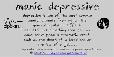 Manic Depressive Font