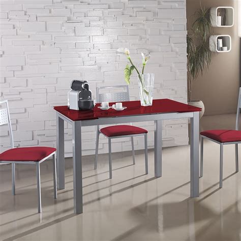 El conjunto de mesas y sillas ofrece una calidad insuperable, que encaja tanto en cocinas modernas como en las más atemporales gracias a. Conjunto Cocina Mesa de Cristal Alas Extensibles y 4 Sillas