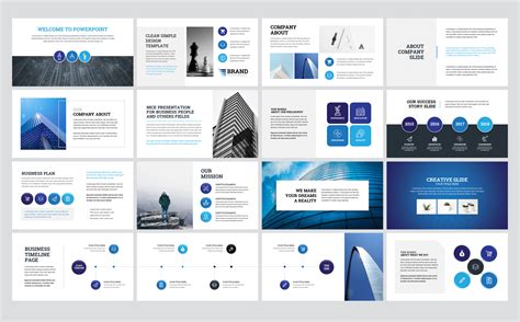 Clean Business Presentation Pack Powerpoint Template 79304