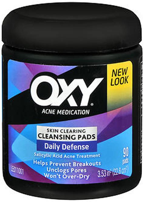 Oxy Acne Medication Daily Defense Cleansing Pads 90 Ct The Online