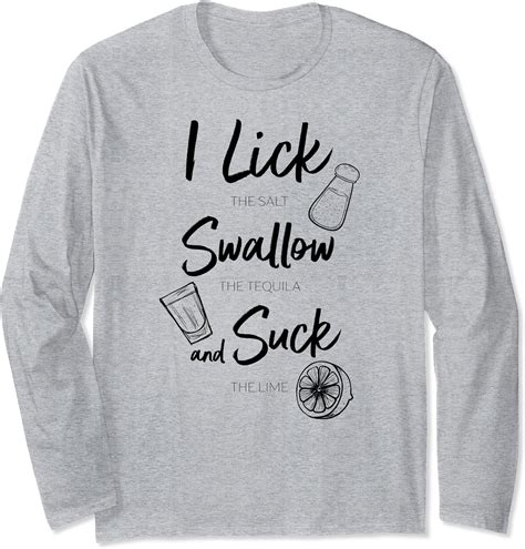 lick salt swallow tequila suck lime cinco mayo funny mexican long sleeve t shirt uk