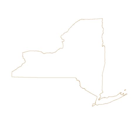 New York State Outline Vector At Collection Of New