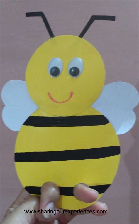 Very Easy Honey Bee Finger Puppet Fun Crafts For Kids