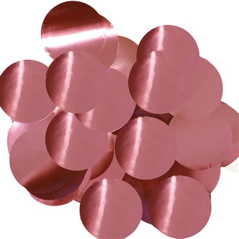 Pink Rose Metallic Foil Table Confetti Decoration
