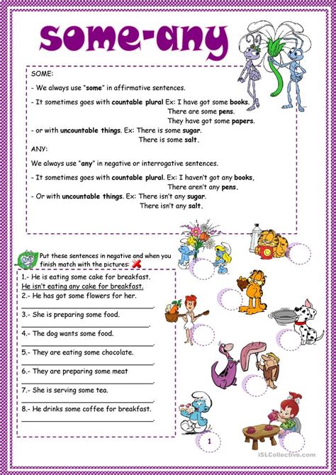 Some and any worksheet - Free ESL printable worksheets made by teachers