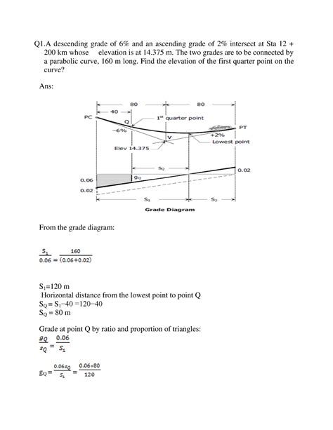 Toaz Symmetrical Parabolic Curves Q1 Descending Grade Of 6 And An