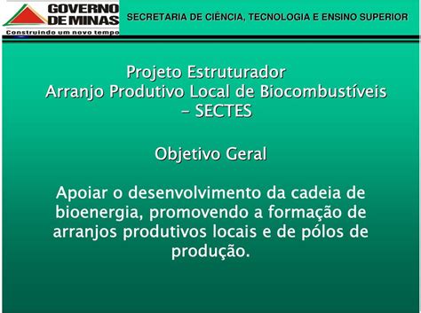 Secretaria De CiÊncia Tecnologia E Ensino Superior Plano Mineiro De