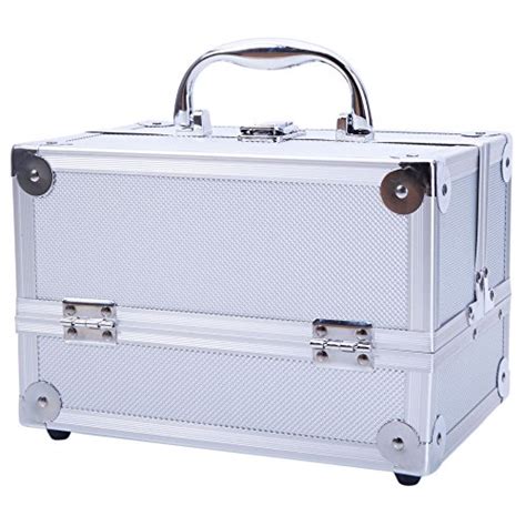 Moonbuy Extra Large Portable Makeup Train Case Cosmetic Box Pro