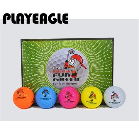 12 Pcsset 2 Layers Practice Golf Ball Colorful Golf Training Aids