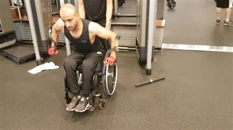Workout Wheelchair Gym The Will Youtube