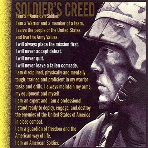 Soldiers Creed Army Life Army Mom Military Life Military History